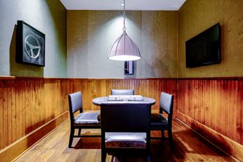 Gaming lounge with flat screen tvs